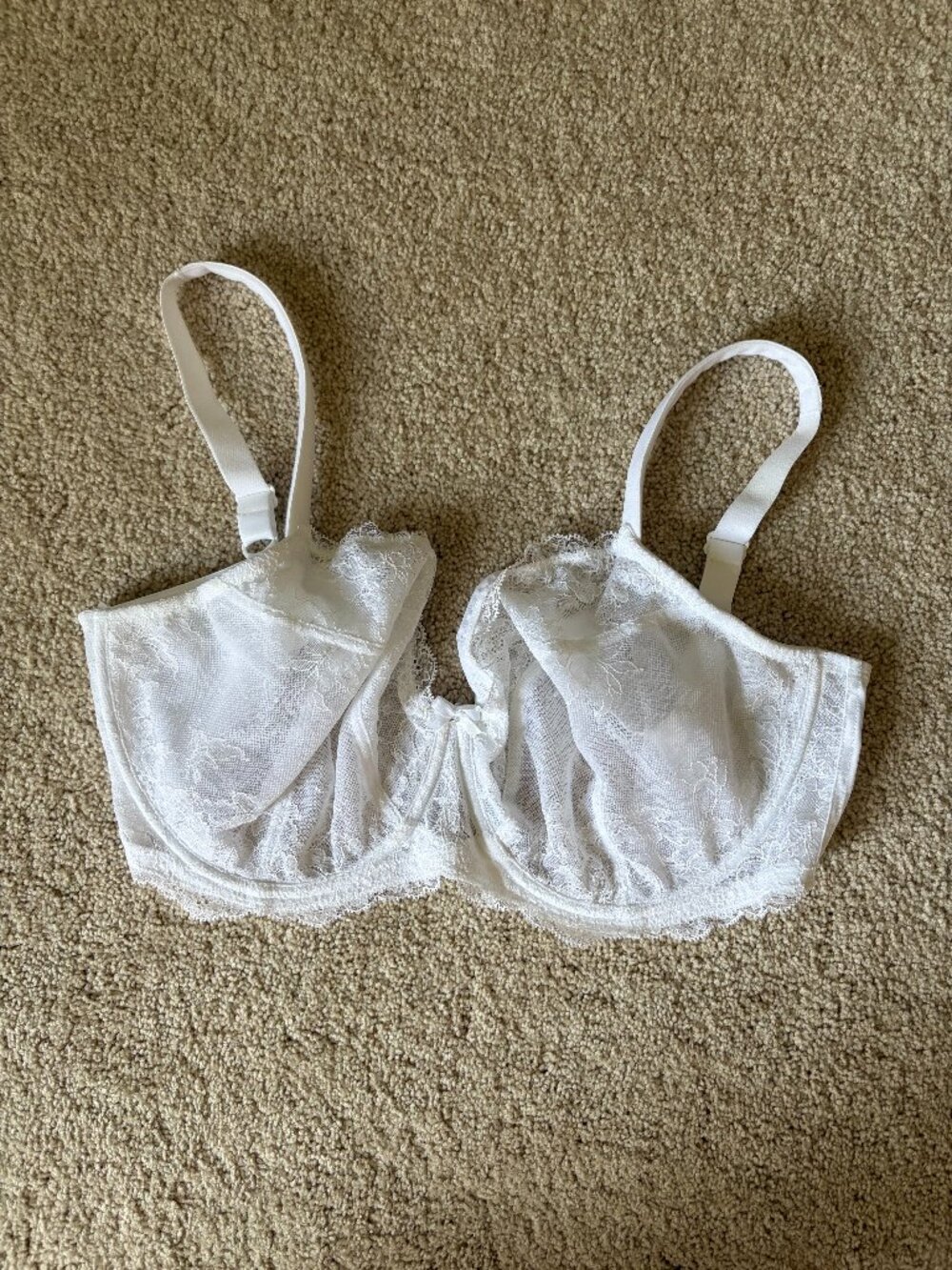 36GG Lace Panache Bra in White